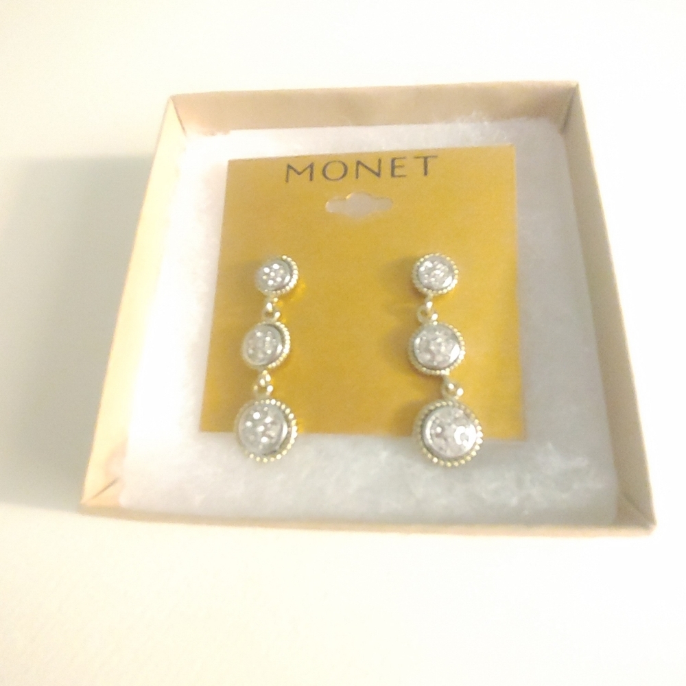 Monet Earrings. Silver